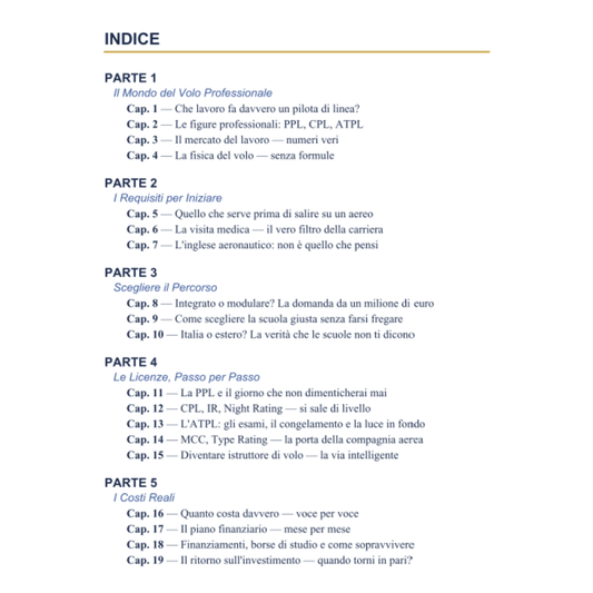 guida per diventare un pilota